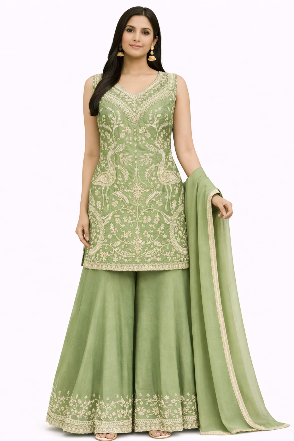 KURTA WITH CIRCULAR PLAZO D.NO. 1026