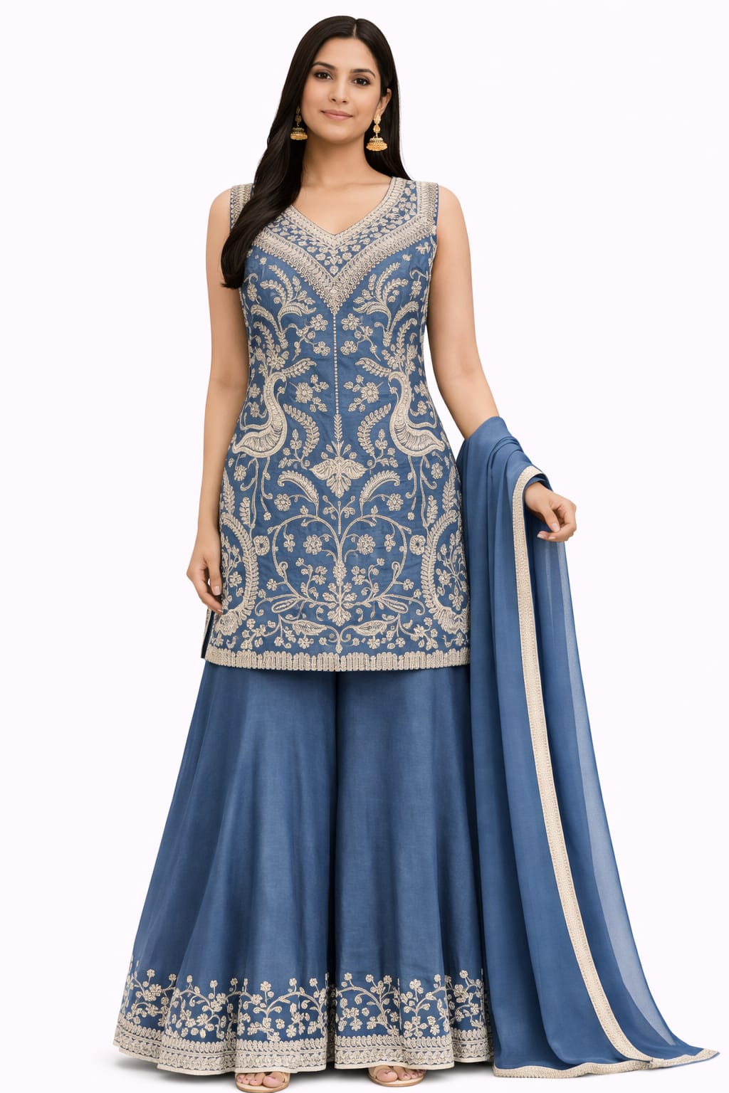 KURTA WITH CIRCULAR PLAZO D.NO. 1026