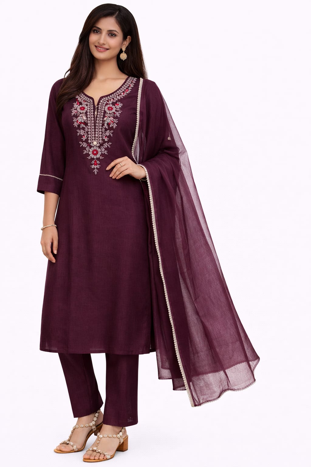 PANT PLAZO D.NO. 1017