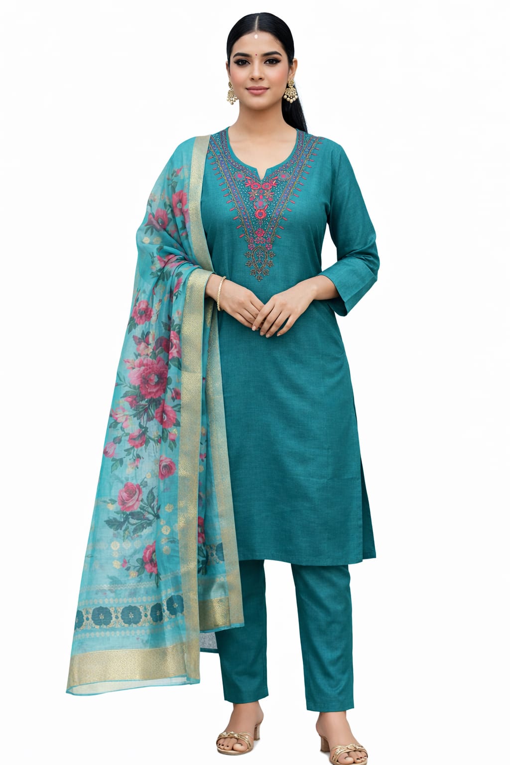 PANT PLAZO D.NO. 1018