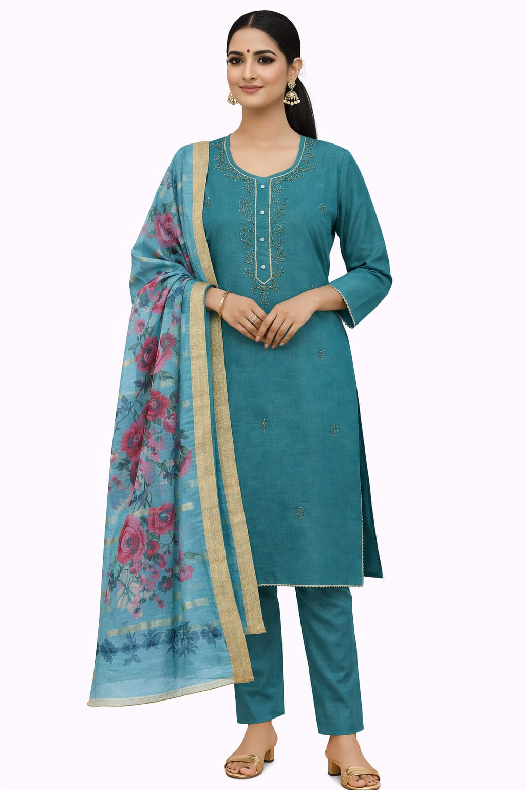 PANT PLAZO D.NO. 1019