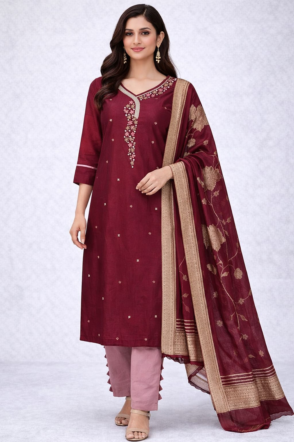 PLAZO SUIT D.NO. 1010