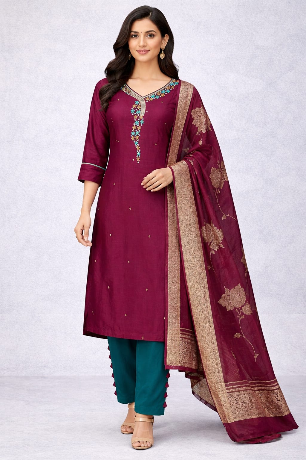 PLAZO SUIT D.NO. 1010