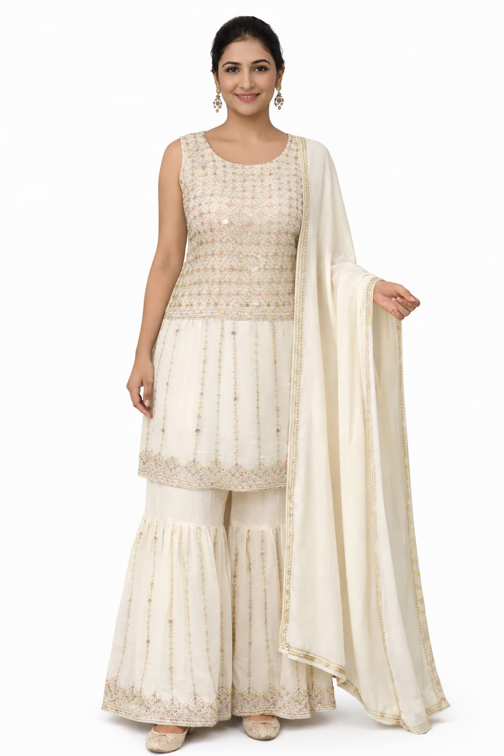 SHARARA SUIT D.NO. 1024