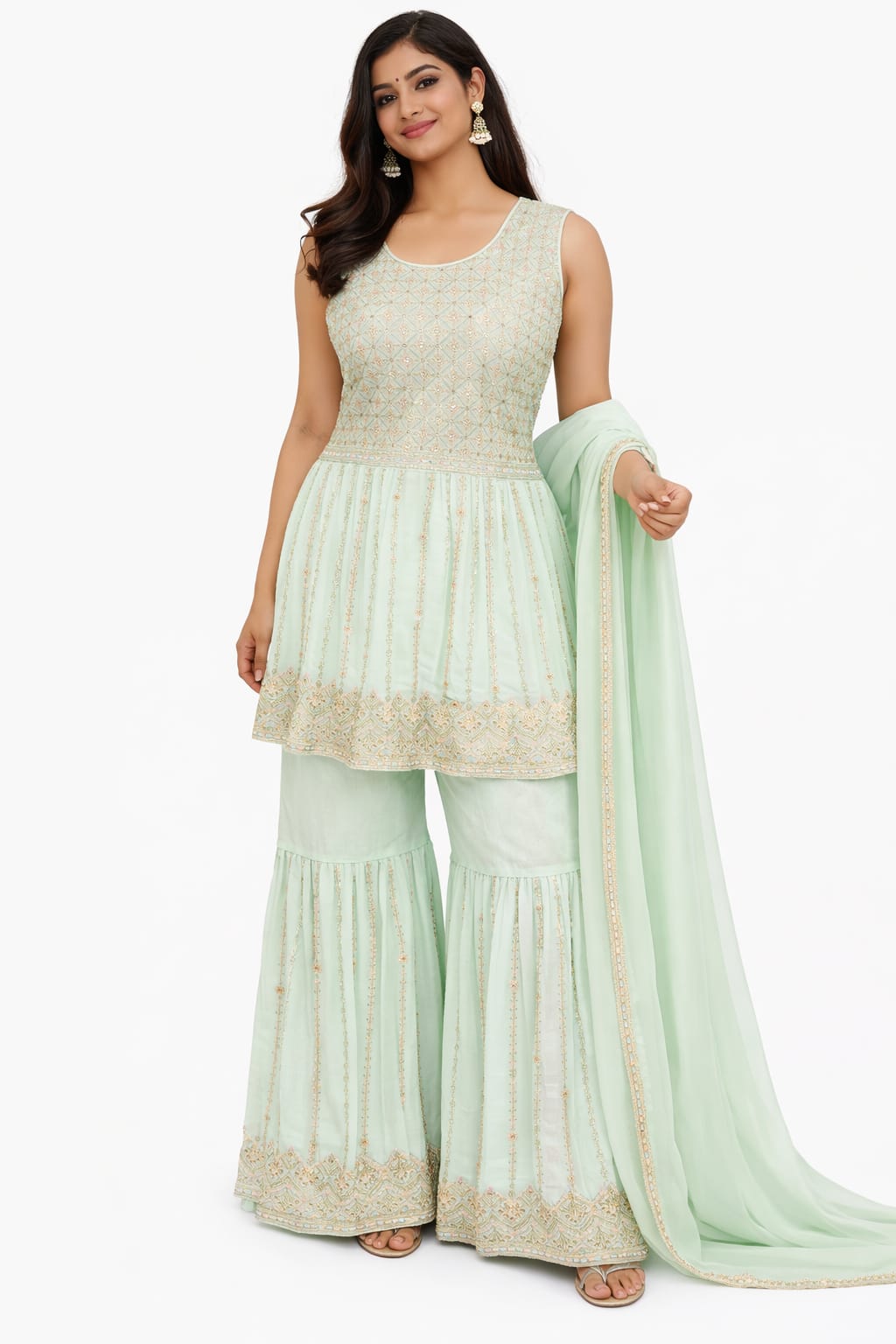 SHARARA SUIT D.NO. 1024