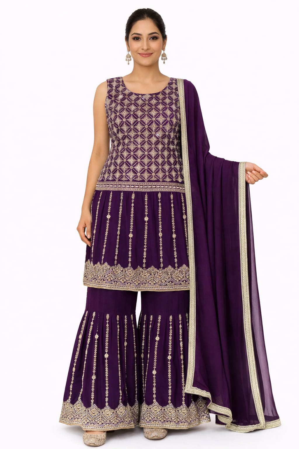 SHARARA SUIT D.NO. 1024