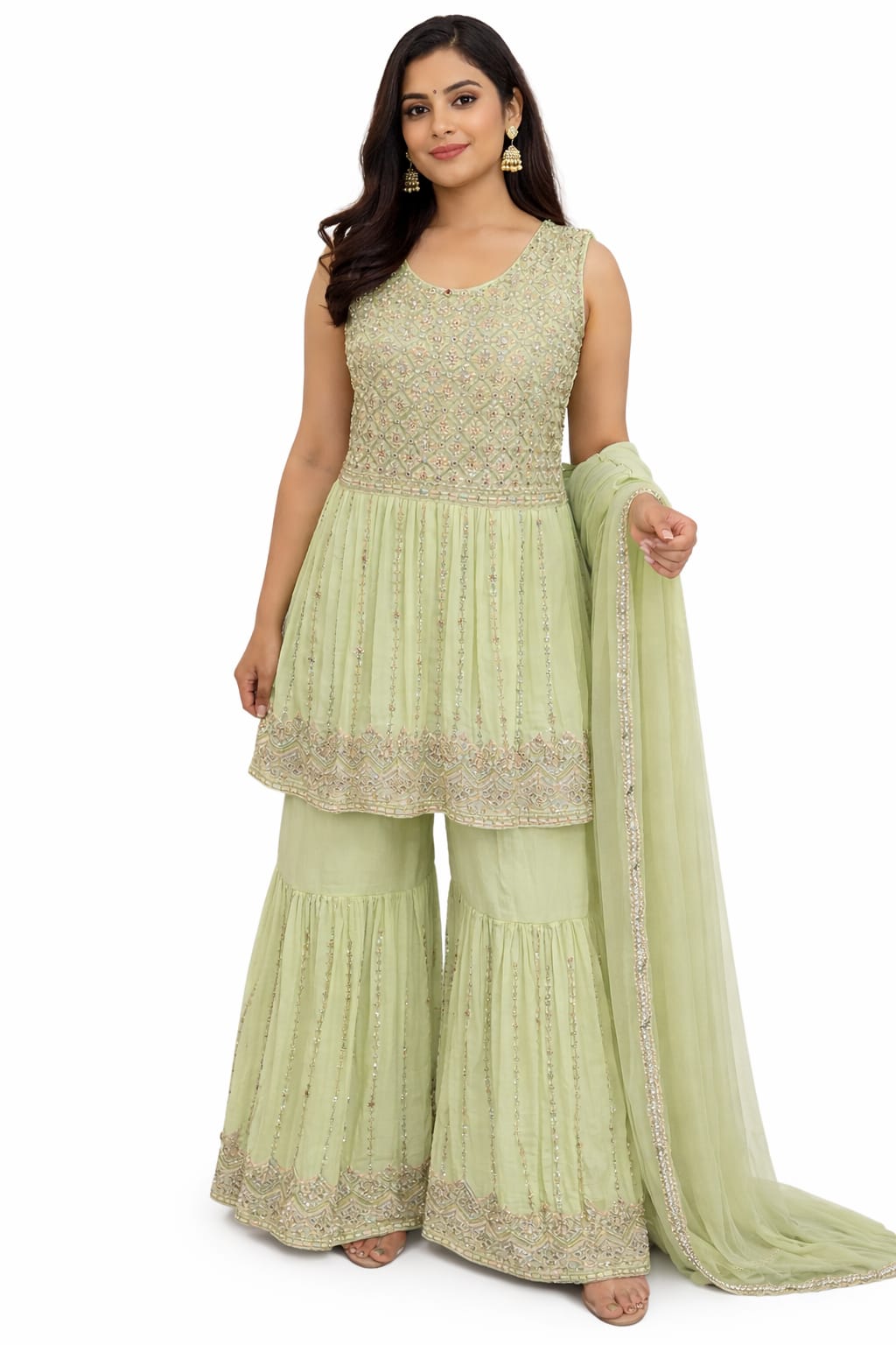 SHARARA SUIT D.NO. 1024